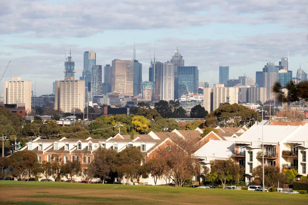 Victorian-era streetscape along a park, Clifton Hill, showcasing heritage architecture and the suburb's tightly held inner-north character.