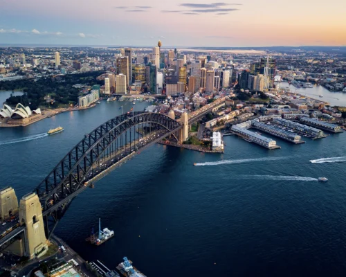 Sydney city skyline panorama representing Australia's most competitive residential property market