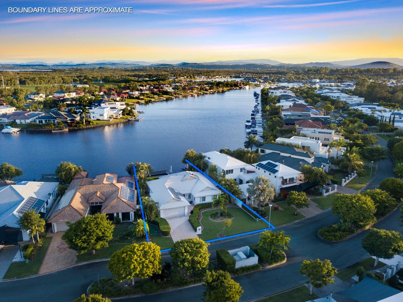 Helensvale Gold Coast residential suburb aerial view