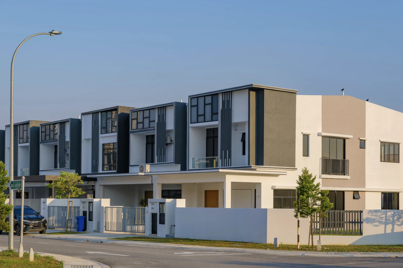 Sydney suburban street lined with homes reflecting the city's constrained land supply and affordability pressures.